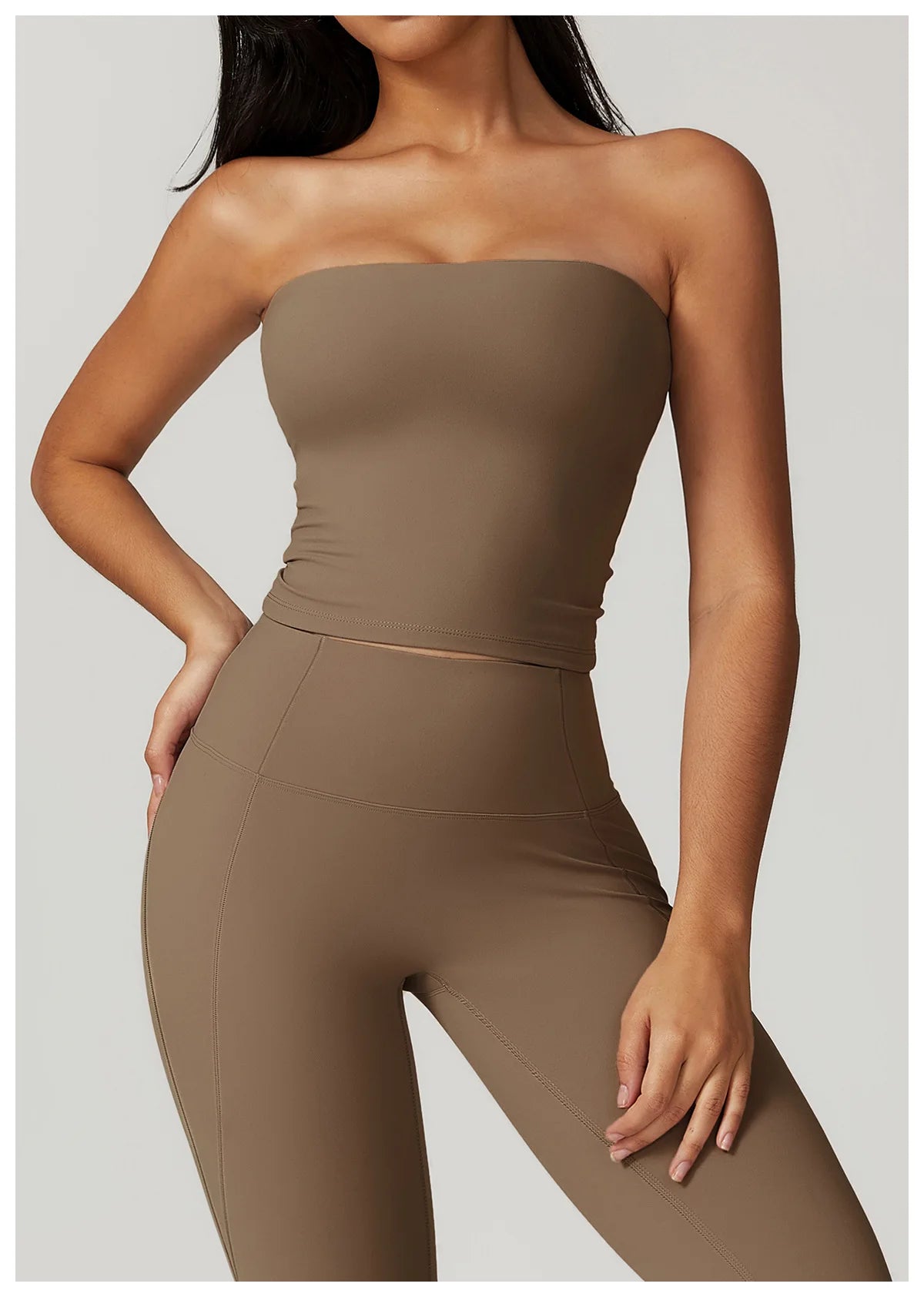 Chaleco de Yoga sin tirantes para mujer, Sujetador deportivo Sexy con parte de atrás bonita para mujer, ropa interior para gimnasio, Top deportivo de secado rápido que absorbe los golpes