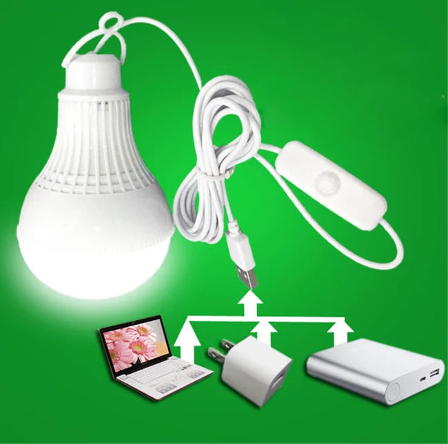 Linterna Led DC5V, lámpara de luz para campamento, bombilla de emergencia Usb, lámpara colgante para tienda de campaña para trabajo, barbacoa, pesca, reparación, equipo de Camping para exteriores