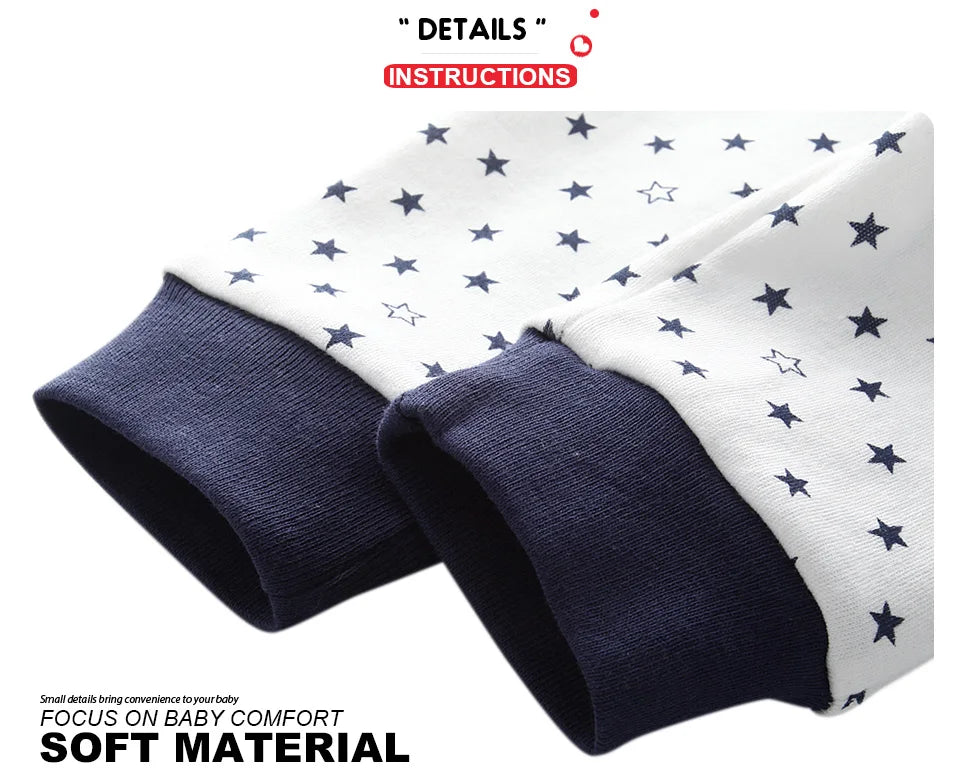 9 unids/lote monos Unisex para recién nacidos + pantalones conjuntos de ropa de algodón de dibujos animados ropa para bebé (niño o niña)