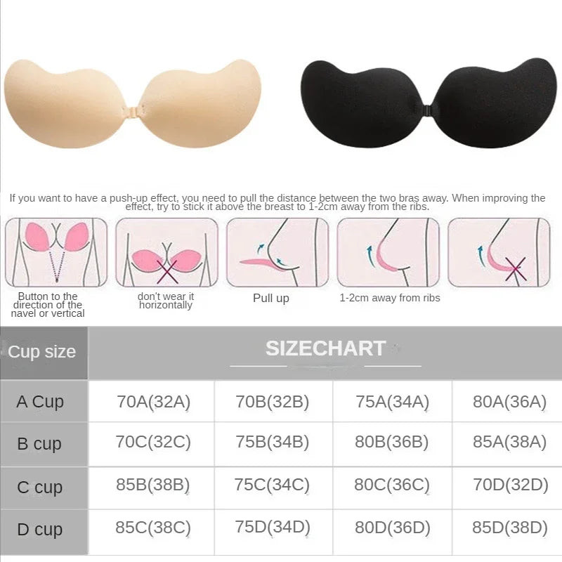 Cubierta de silicona reutilizable para busto y pezón, pegatinas autoadhesivas para pecho de Mango, cinta Invisible para Realce de sujetador sin tirantes