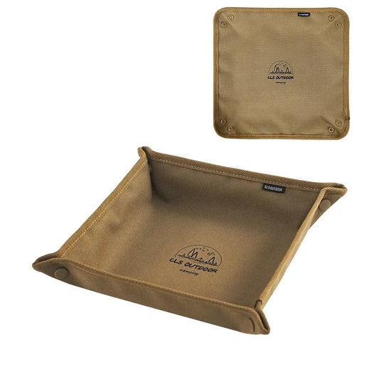Bandeja organizadora portátil para acampar, caja compacta de almacenamiento para el hogar y el viaje, sin desorden, 1 ud.