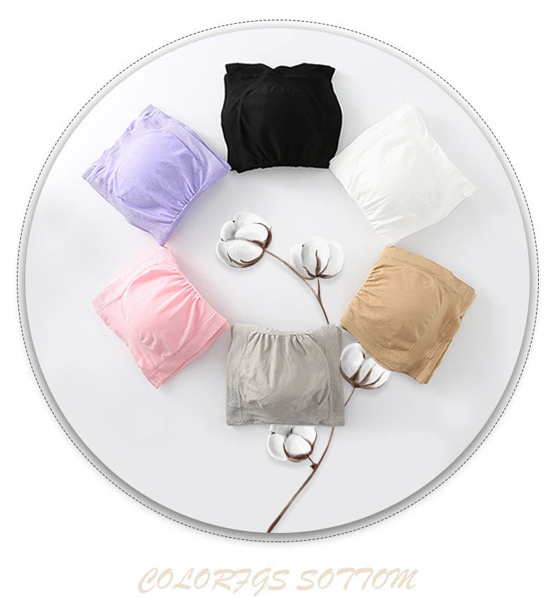 1 Uds. Sujetador de talla grande para mujer, sujetador sin tirantes, cojín fino extraíble para el pecho, sujetador Invisible elástico sin costuras, S-6XL