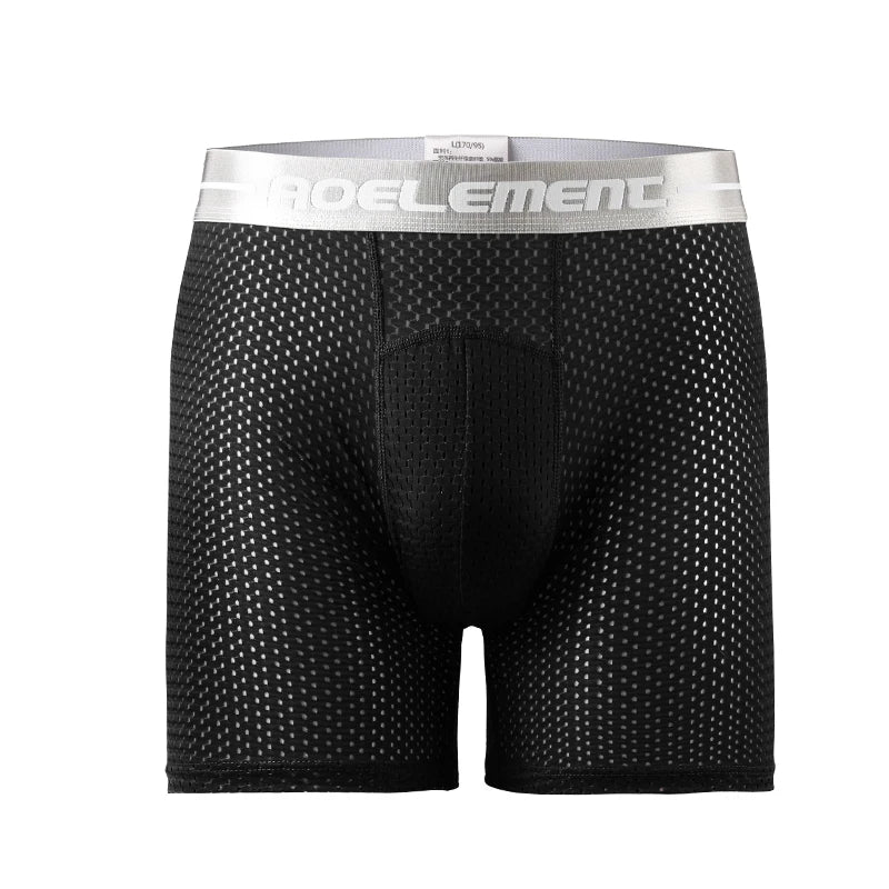 Ropa interior deportiva Extra larga para hombre, bóxer para correr, antidesgaste, piernas de gran tamaño, seda de hielo, suelto, 100kg, Fat Guy, cuatro esquinas