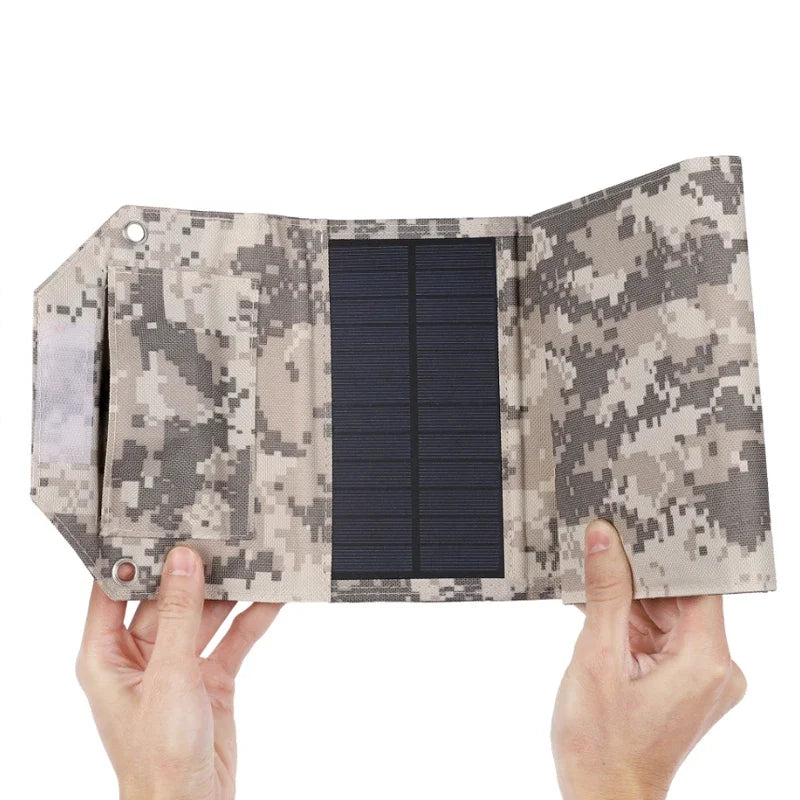 Panel Solar plegable de 60W, 80W, 100W, 5V, USB, bolsa plegable portátil, cargador de batería para teléfono, Camping al aire libre, Banco de energía impermeable