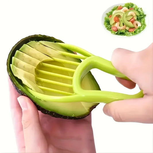 Rebanador de aguacate multifuncional 3 en 1, herramientas de accesorios de Camping para cocina casera al aire libre