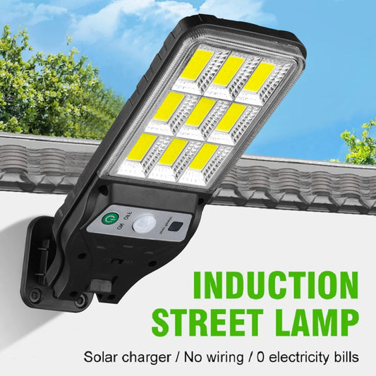 LÃƒÂ¡mpara Solar de pared con Sensor de movimiento para exteriores, modo de iluminaciÃƒÂ³n, 9 rejillas, Cob, iluminaciÃƒÂ³n de camino de patio y jardÃƒÂ­n