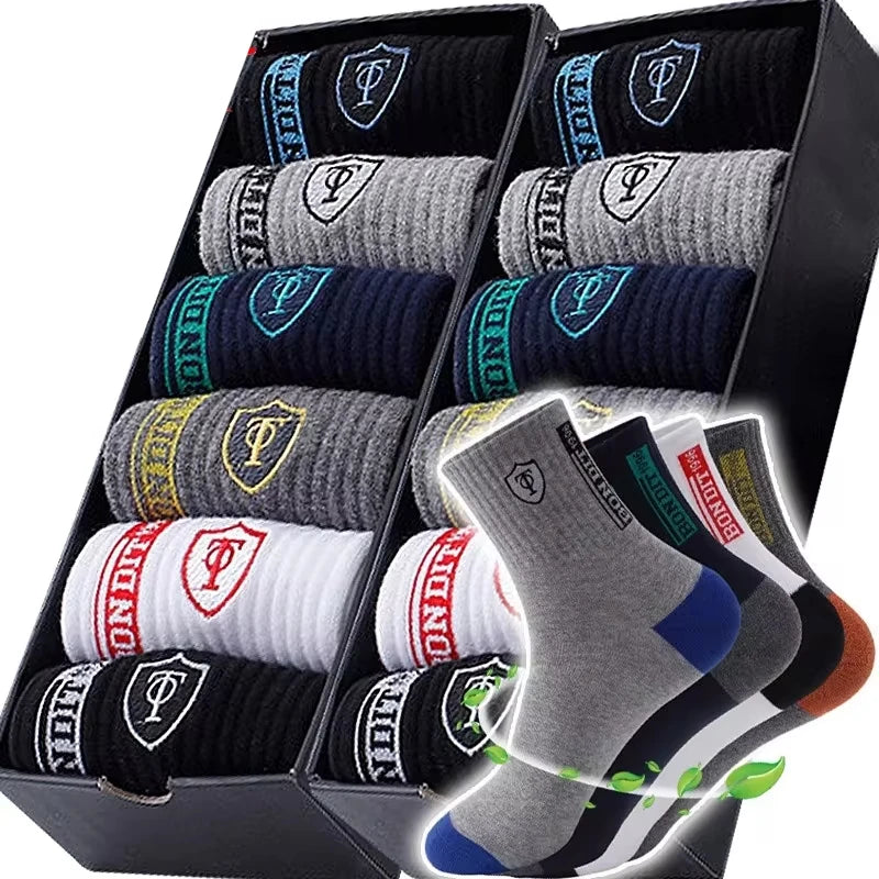 10 pares de calcetines transpirables de baloncesto para hombre para primavera y otoÃ±o medias deportivas desodorantes con absorciÃ³n de sudor