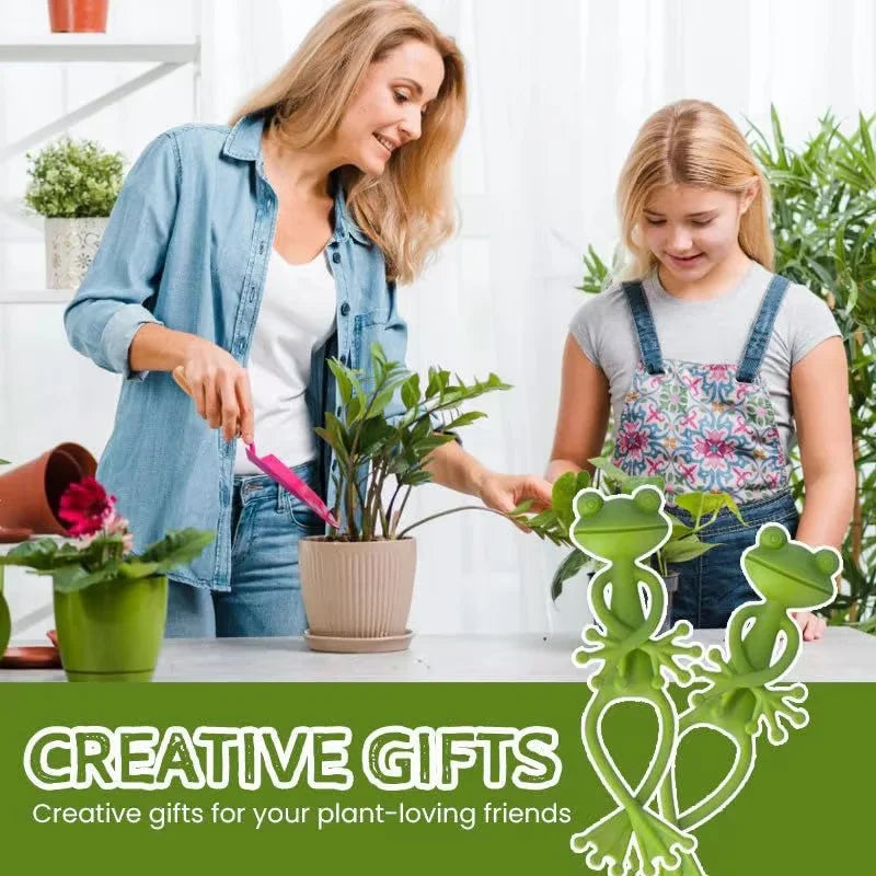 Corbata para plantas en forma de rana, Cable reutilizable, planta de jardín, vid, flor, Clip vegetal, soporte Flexible ajustable para tallo