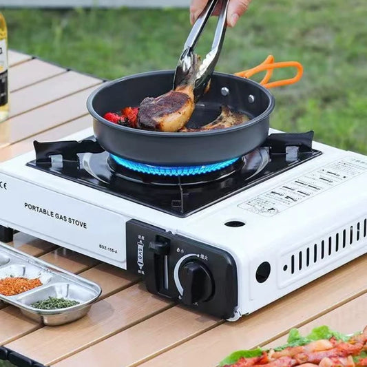 Estufa de gas portátil para olla caliente al aire libre, comercial y adecuada para uso en la naturaleza para acampar, barbacoa, cocina con olla caliente