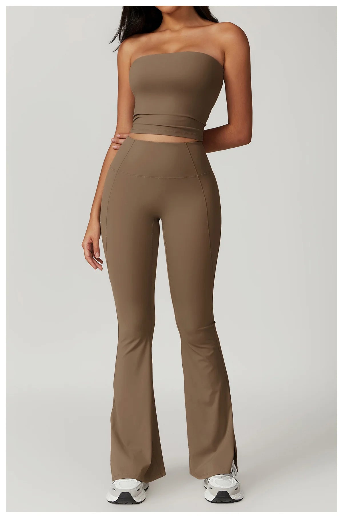 Chaleco de Yoga sin tirantes para mujer, Sujetador deportivo Sexy con parte de atrás bonita para mujer, ropa interior para gimnasio, Top deportivo de secado rápido que absorbe los golpes