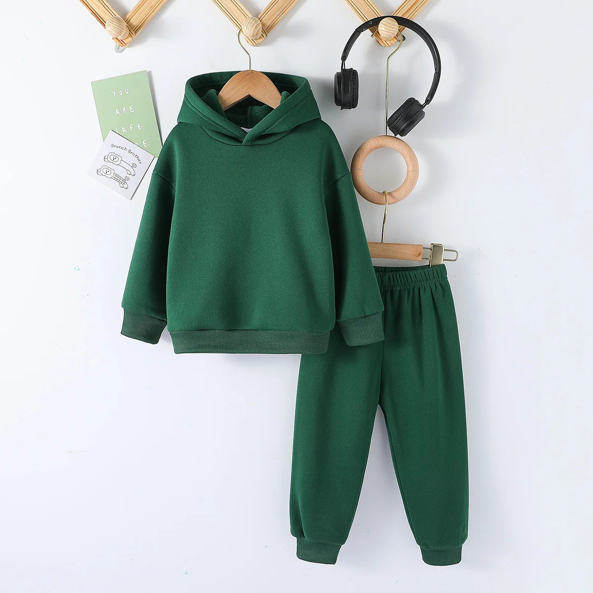 Moda para niÃƒÂ±os, 2 uds., Jersey con capucha y pantalones, trajes de 1 a 8 aÃƒÂ±os, ropa deportiva informal de manga larga para niÃƒÂ±os y niÃƒÂ±as, chÃƒÂ¡ndales, ropa para niÃƒÂ±os