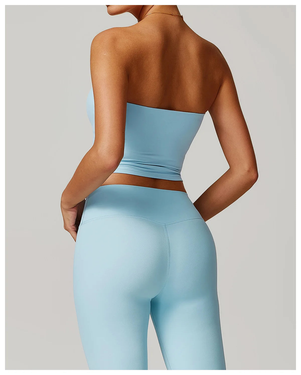 Chaleco de Yoga sin tirantes para mujer, Sujetador deportivo Sexy con parte de atrás bonita para mujer, ropa interior para gimnasio, Top deportivo de secado rápido que absorbe los golpes