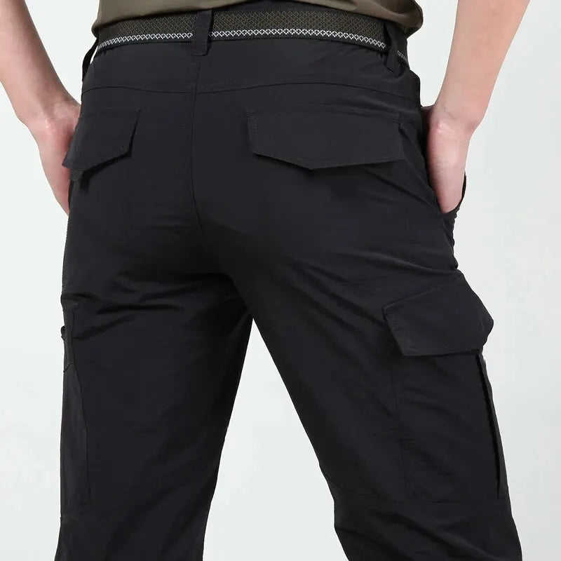 Pantalones tácticos militares Cargo para hombre, pantalones impermeables, pantalones casuales, resistentes al desgaste, con múltiples bolsillos, para senderismo al aire libre, pantalones de trabajo para hombre