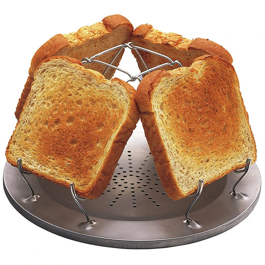 Rejilla para tostadas portátil Simple de acero inoxidable, tostadora para acampar al aire libre, parrilla portátil plegable, estufa multiusos, parrilla de alta calidad