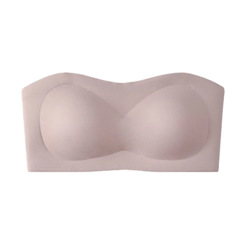 Sujetador adhesivo blanco sin tirantes, Push-Up, antideslizante, pecho pequeño, ligero, lencería Invisible Sexy para mujer, fiesta diaria, boda