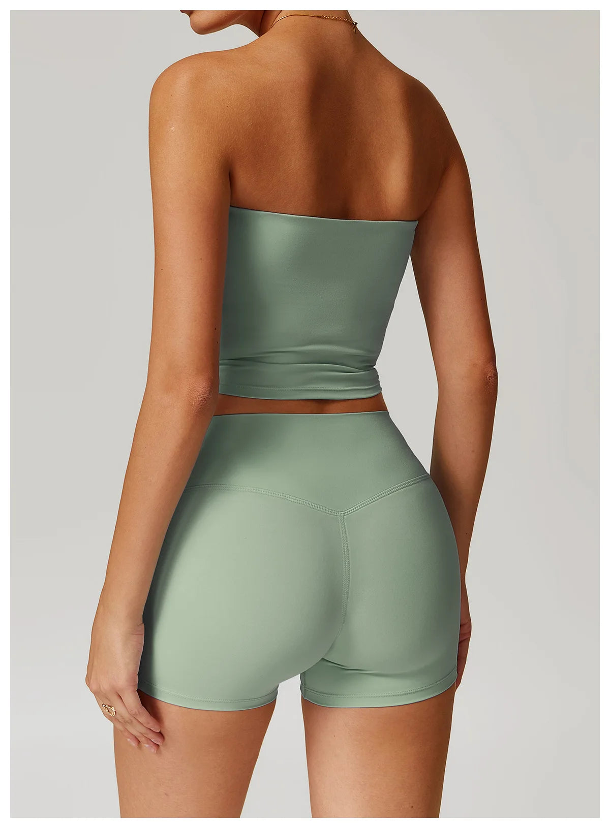 Chaleco de Yoga sin tirantes para mujer, Sujetador deportivo Sexy con parte de atrás bonita para mujer, ropa interior para gimnasio, Top deportivo de secado rápido que absorbe los golpes