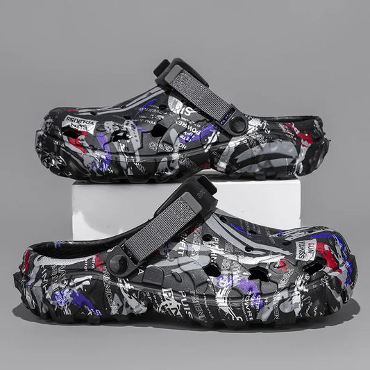 Sandalias de verano de talla grande 47 para hombre, zuecos para jardÃ­n al aire libre, zapatos con agujeros, zapatos informales para hombre, zapatos de agua, zapatillas suaves cÃ³modas para el hogar