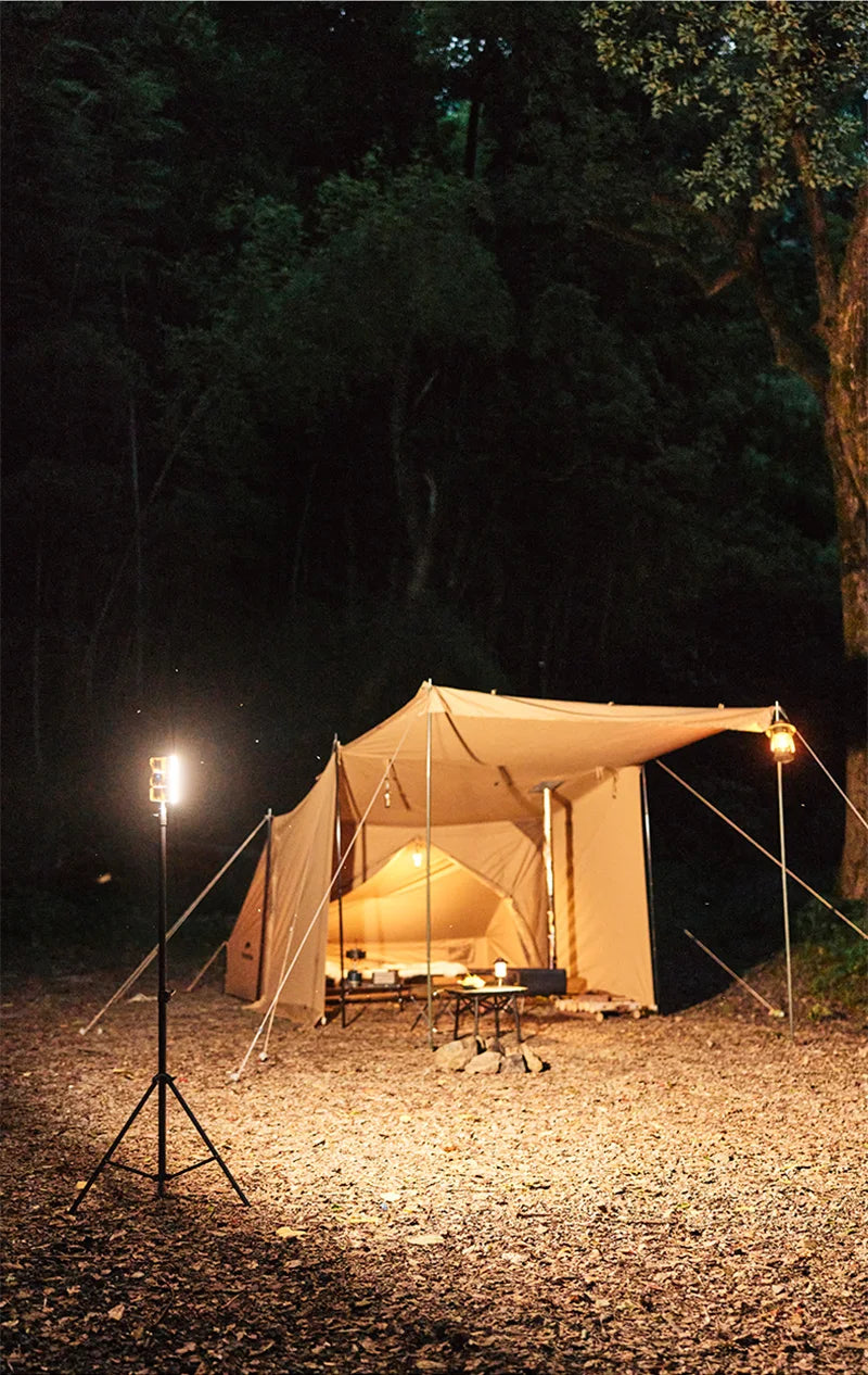 Naturehike-luz LED para tienda de campaña, linterna portátil recargable, lámpara de trabajo, iluminación de mantenimiento al aire libre, luz plegable tipo C