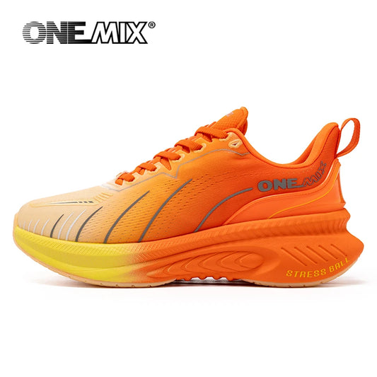 Â¡Novedad de ONEMIX! Zapatillas de correr para hombre, zapatillas deportivas antideslizantes para mujer