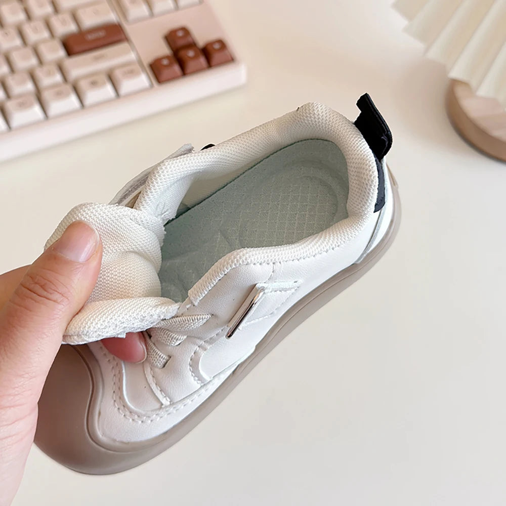 Zapatos deportivos de otoño para niños, zapatillas de deporte de moda para niño y niña, zapatillas ergonómicas de suela blanda para chico, zapatos para niño 2025