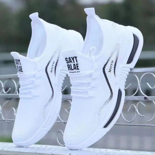 Zapatos para correr de ocio, novedad de verano, zapatillas transpirables a la moda para hombre, zapatos de malla de suela suave, zapatos deportivos versÃƒÂ¡tiles resistentes para hombre