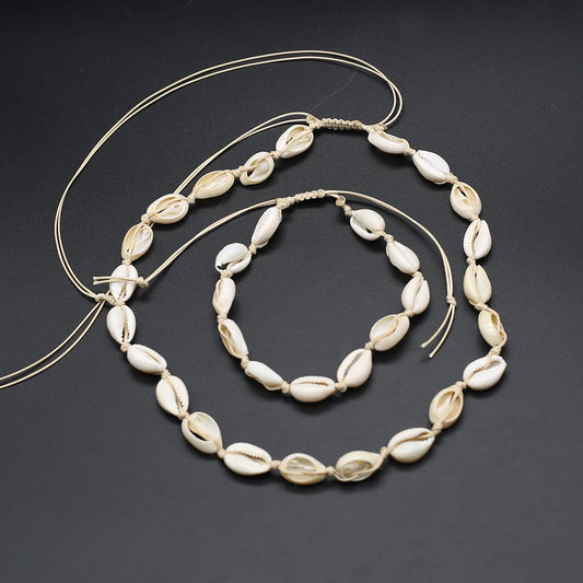 1 Juego de collares y pulseras de cuentas naturales de agua dulce, accesorios de joyería encantadores, decoración navideña de verano, regalos diarios