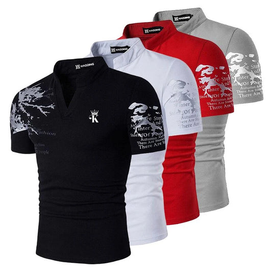 Camisa de golf para hombre, polo informal de manga corta para vacaciones, moda de color sÃƒÂ³lido, bolsillo de almazuela, camisa de golf de ajuste regular de verano