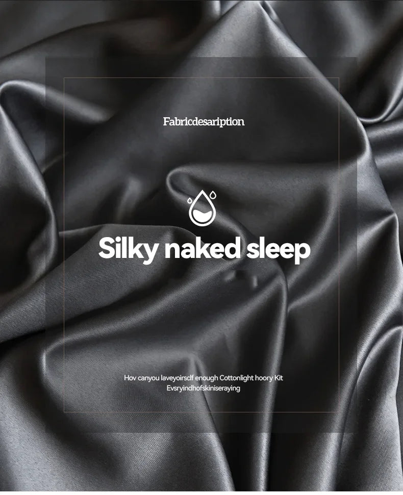 Sábana bajera de satén de alta gama con banda elástica, Sábana sedosa de Color sólido, funda de colchón antideslizante suave, colchas, ropa de cama
