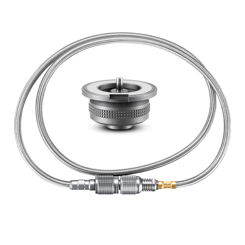 Adaptador de estufa de Gas para acampar, adaptador de Gas butano, convertidor de manguera de extensión, adaptador de quemador al aire libre, equipo de utensilios de cocina para acampar