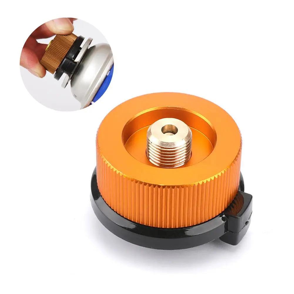 Adaptador de recipiente de butano para acampar al aire libre, convertidor de estufa de Gas, recarga de propano, cartucho de Gas, tanque, adaptador de butano, accesorio de estufa de Gas