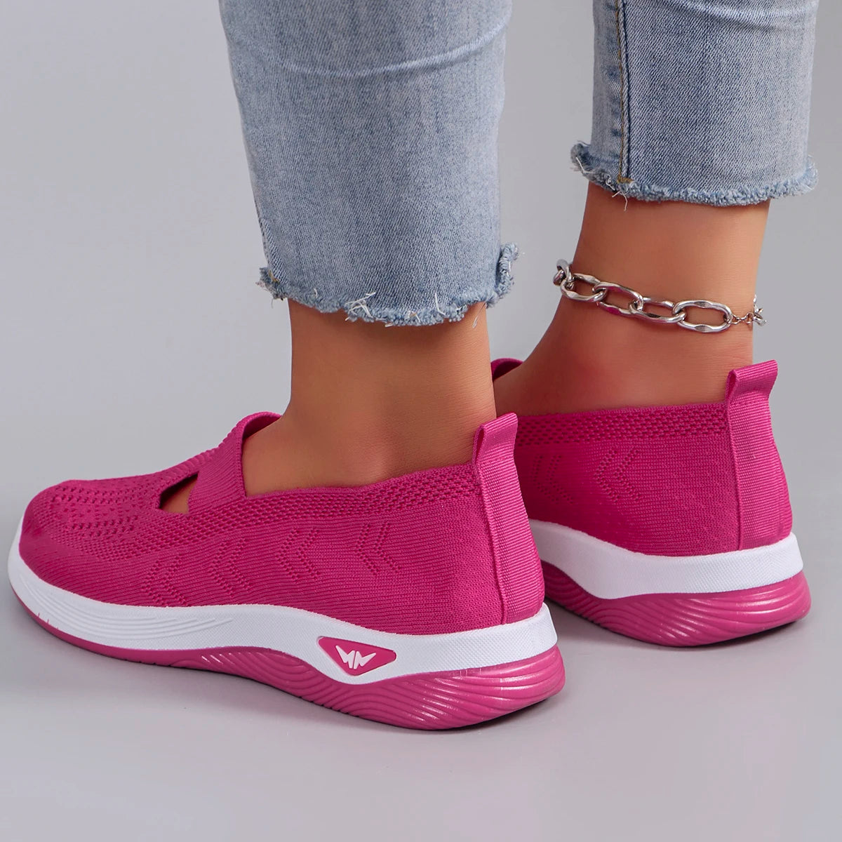 Nuevos zapatos deportivos de primavera para mujer, zapatos deportivos informales a la moda, transpirables, ligeros, antideslizantes, resistentes al desgaste, zapatos planos