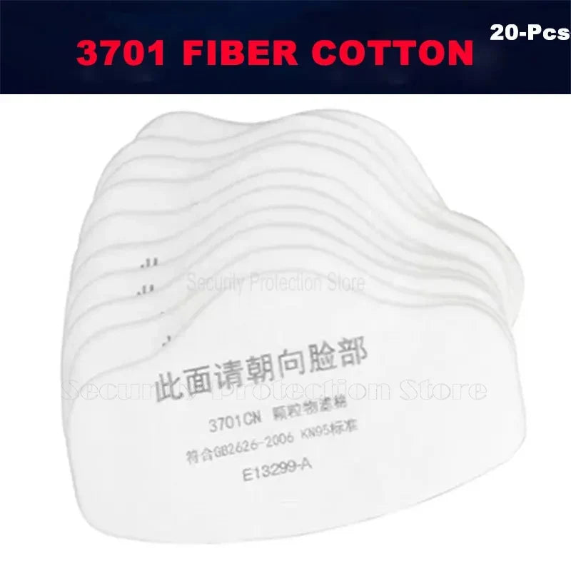 Mascarilla antipolvo de media cara 21 en 1, respirador a prueba de polvo, mÃƒÂ¡scara de goma de seguridad para el trabajo, filtro de algodÃƒÂ³n para casa DIY, constructor de carpintero limpio Pol