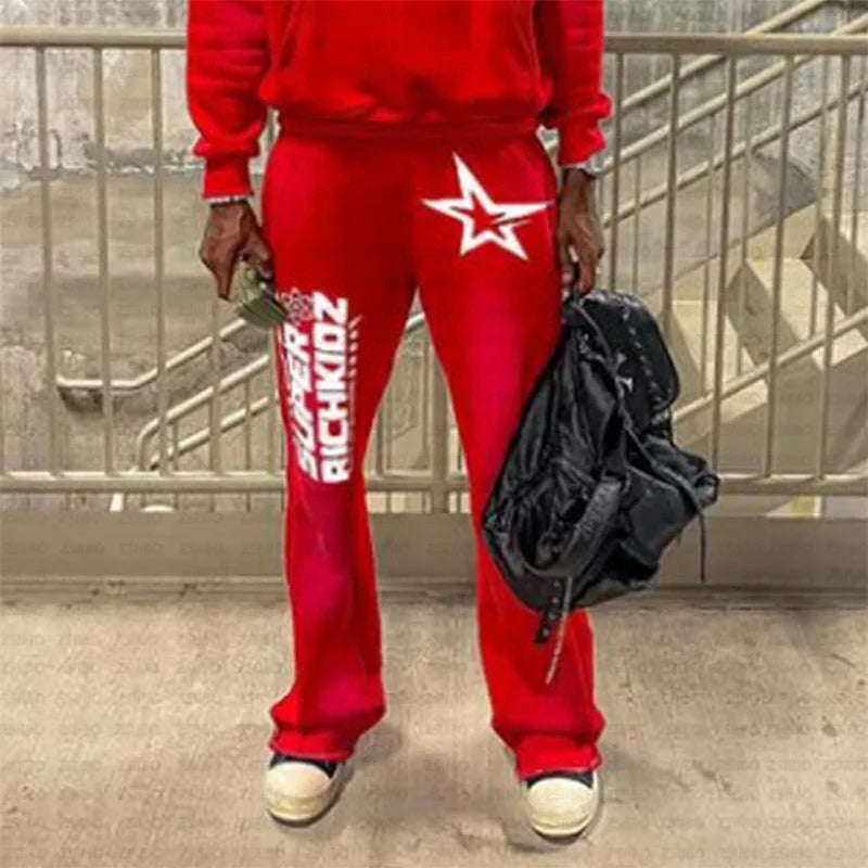 2025 Otoño/Invierno nueva ropa Y2K ropa de hombre y pantalones de mujer pantalones de Fitness tendencia de moda pantalones de calle altos pantalones casuales
