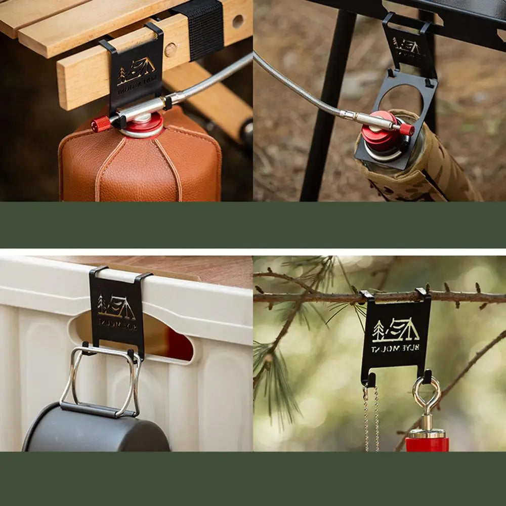 Gancho para colgar tanque de estufa, gancho para mesas de Camping, herramienta para colgar bote de Gas, gancho para colgar tanque de estufa, colgador de accesorios de tanque portátil