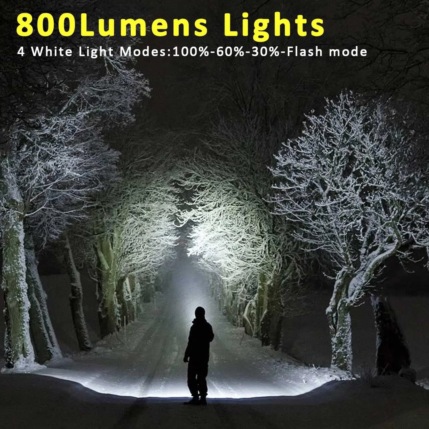 Linterna LED superbrillante, soporte plegable de 1500LM, llavero con abrebotellas, luz impermeable recargable por USB, herramienta para acampar al aire libre