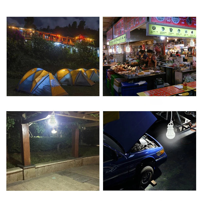 Linterna Led DC5V, lámpara de luz para campamento, bombilla de emergencia Usb, lámpara colgante para tienda de campaña para trabajo, barbacoa, pesca, reparación, equipo de Camping para exteriores