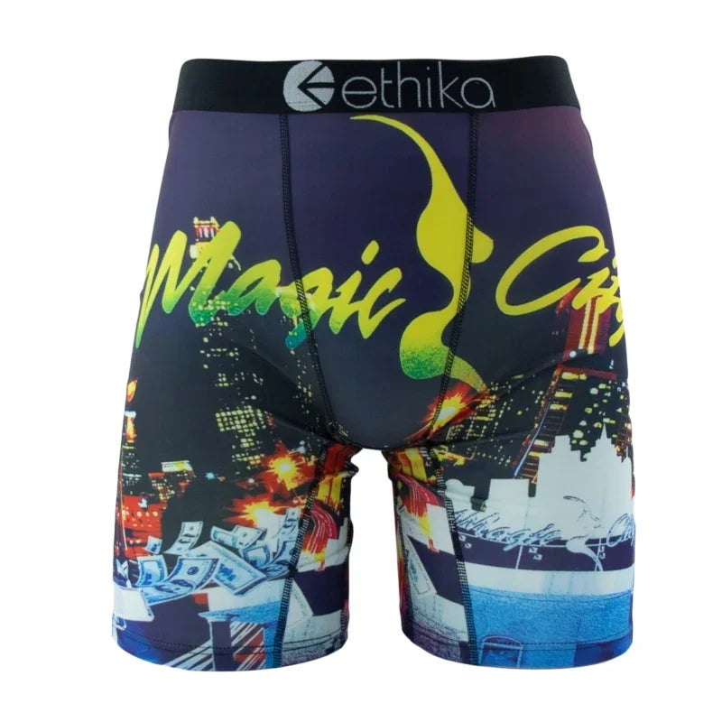 ETHIKA, 1 Uds., ropa interior para hombre, Boxershorts sexis, bañadores transpirables para hombre, calzoncillos de talla grande S-3XL para hombre, calzoncillos de natación, Boxers para hombre