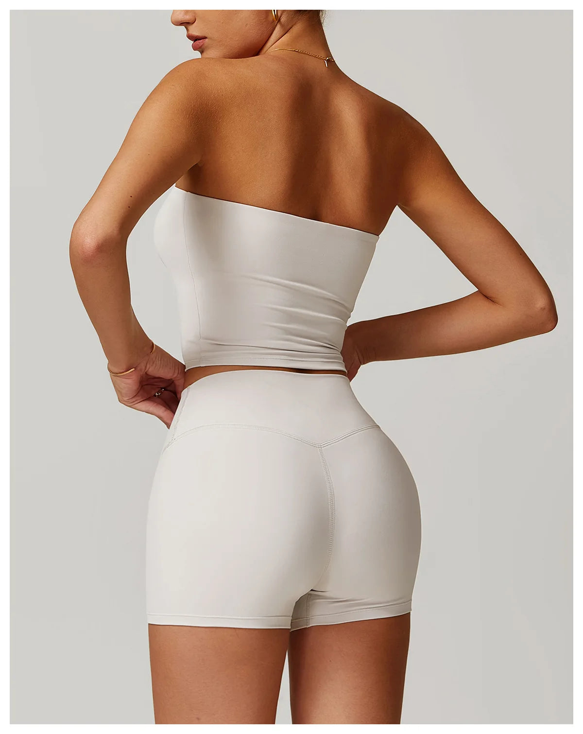Chaleco de Yoga sin tirantes para mujer, Sujetador deportivo Sexy con parte de atrás bonita para mujer, ropa interior para gimnasio, Top deportivo de secado rápido que absorbe los golpes