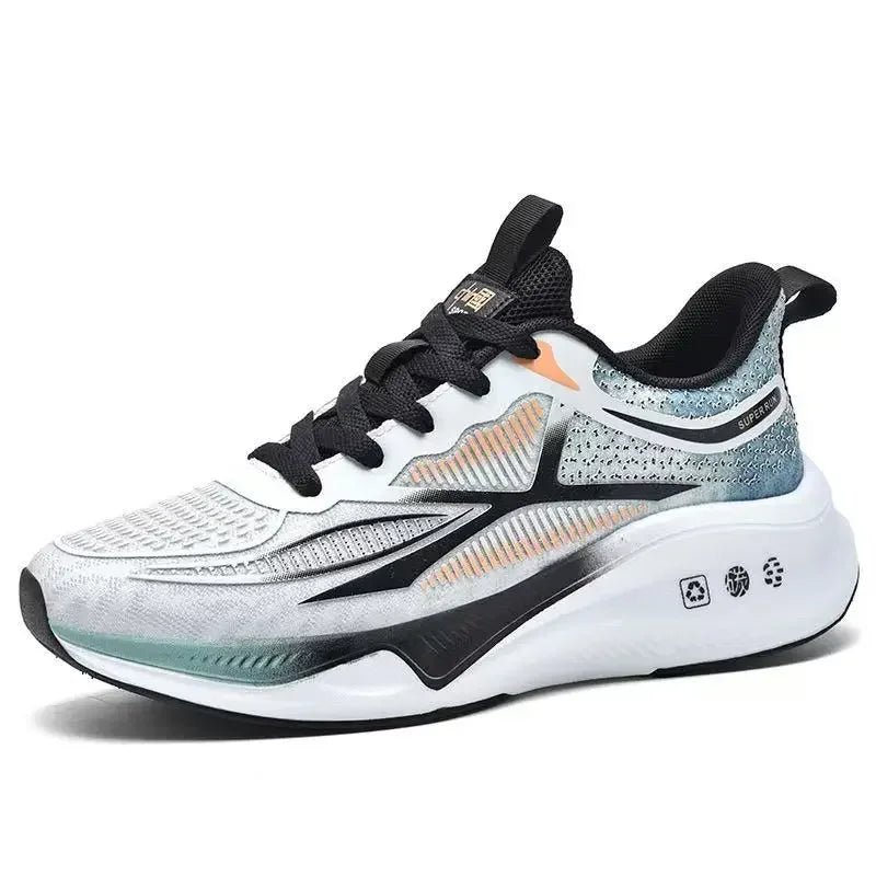 Zapatos para correr y caminar para hombre: zapatillas de tenis con cordones, ligeras, cómodas y transpirables