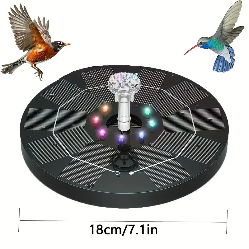 Bomba de fuente Solar LED de 3,5 W con 6 boquillas para estanque de baño de pájaros, acuario al aire libre, decoración de jardín, estanque, Patio, ciclismo acuático