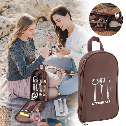 Bolsa de almacenamiento de Sierra Bowl Oxford, vajilla impermeable, tazas, Estuche de transporte, organizador para acampar al aire libre, viaje, barbacoa, bolsa de Picnic