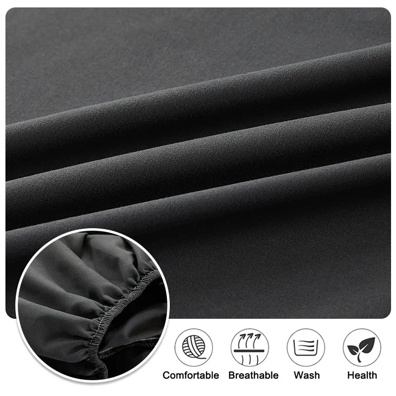 Sábana ligera de estilo veraniego con banda elástica, fundas de colchón de Color sólido, Protector para cama individual doble King, 100% algodón