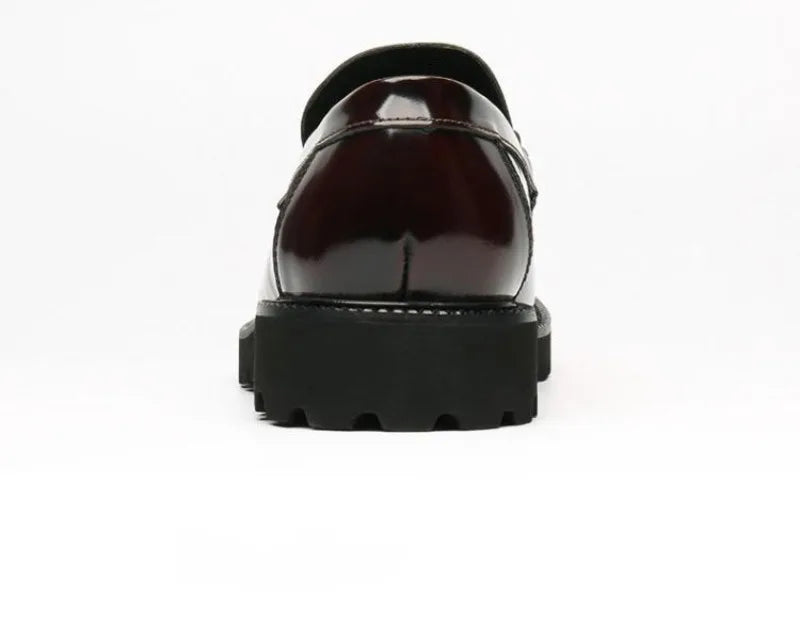 Zapatos de vestir de cuero para hombre, hebilla de calle de caballo, zapatos Oxford de alta calidad para hombre, zapatos formales para fiesta de boda y oficina, talla grande 38-48
