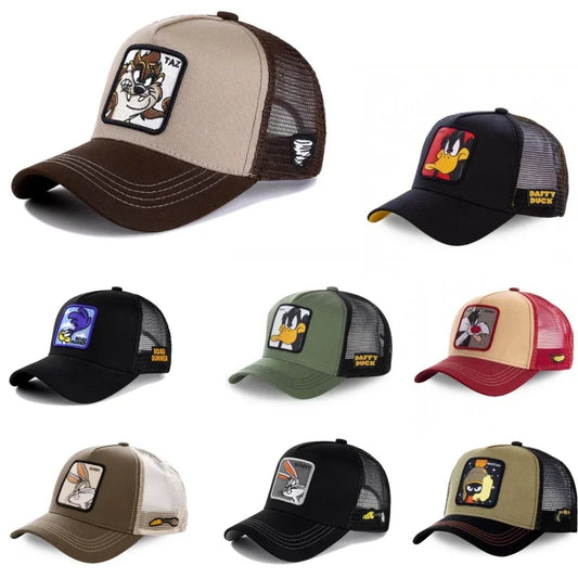 Gorra de bÃ©isbol de algodÃ³n con Cierre trasero de dibujos animados de Anime de marca de alta calidad para hombres y mujeres, gorro de malla de Hip Hop para papÃ¡, gorra de camionero, triangulaciÃ³n de envÃ­os