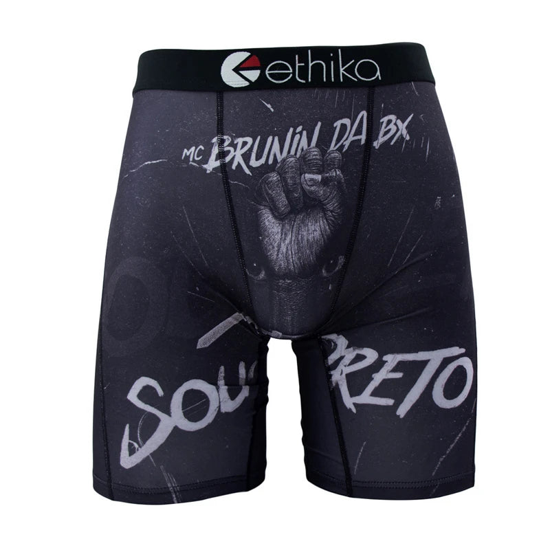 ETHIKA ropa interior 1 Uds. Boxershorts estampados sexis para hombre bañadores transpirables para hombre de talla grande S-3XL calzoncillos de natación para hombre bragas para hombre