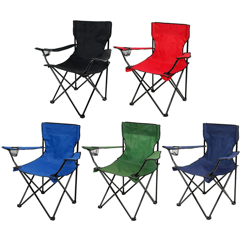 Silla plegable para exteriores, silla de Camping con portabotellas, sillas de tela Oxford para Picnic, sillas portÃ¡tiles para pesca en la playa, silla para exteriores