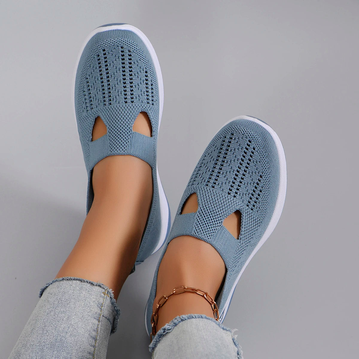 Nuevos zapatos deportivos de primavera para mujer, zapatos deportivos informales a la moda, transpirables, ligeros, antideslizantes, resistentes al desgaste, zapatos planos