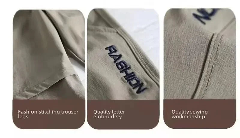 Primavera otoño estilo secado rápido deportes verano niños ropa niños pantalones casuales finos transpirables mediados grandes niños