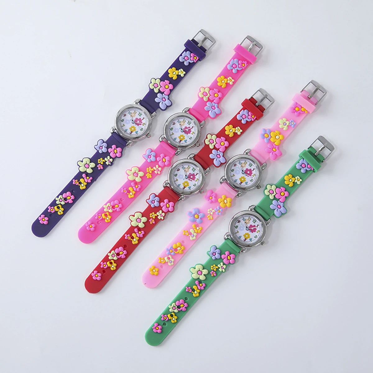 Adorable conjunto de relojes de dibujos animados para niños: relojes de pulsera con diseños coloridos y cara fácil de leer: regalo perfecto para niños