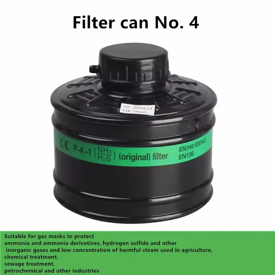 Filtro de mÃƒÂ¡scara de Gas, recipiente respirador de 40mm, accesorio de repuesto prÃƒÂ¡ctico, mÃƒÂ¡scara de gas quÃƒÂ­mico, respirador